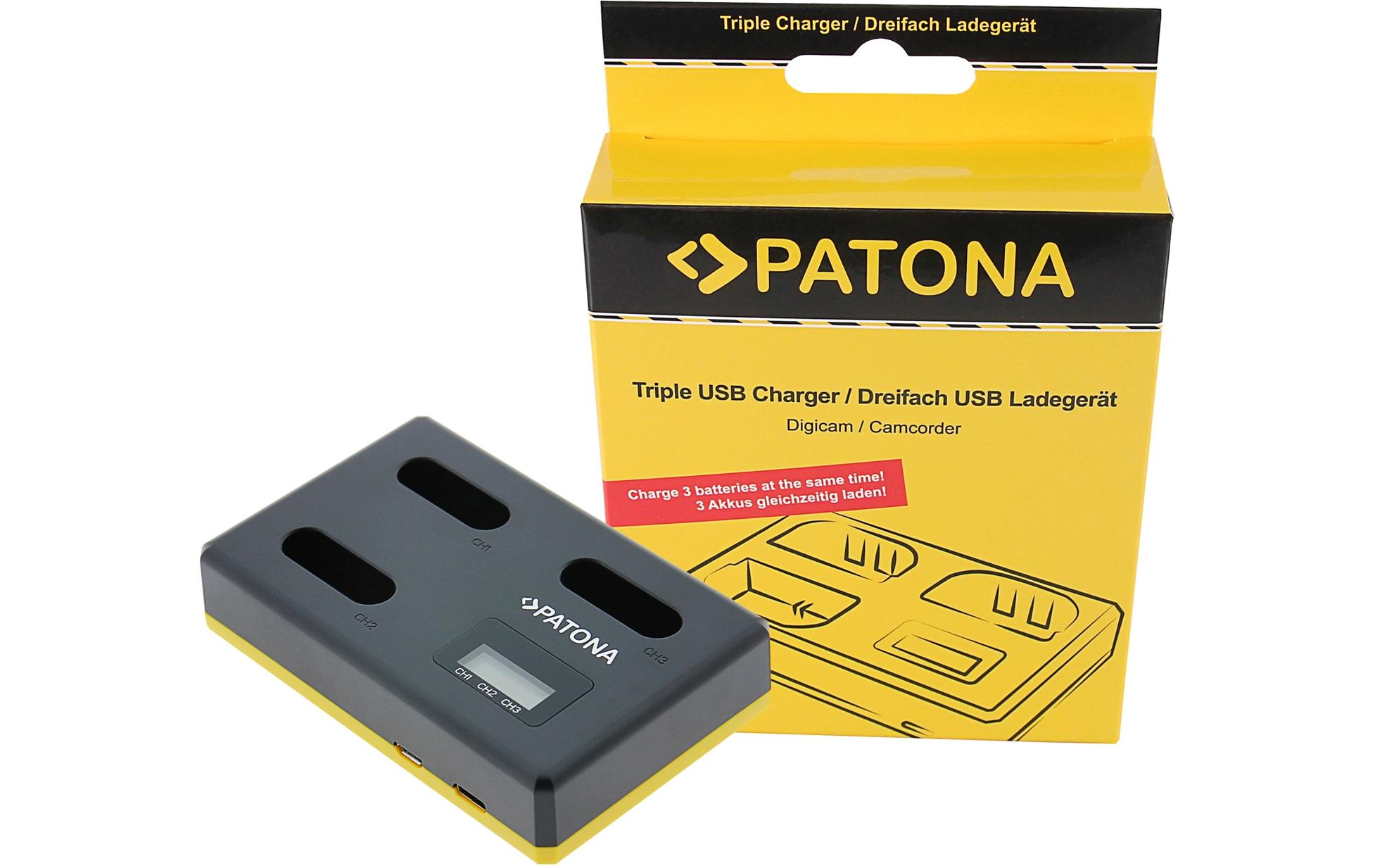 USB Ladegerät für SonyTriple Ladegerät