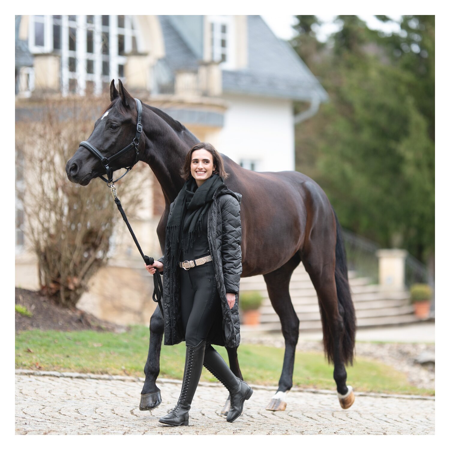 Cheval de Luxe Schal  - black - Einheitsgröße