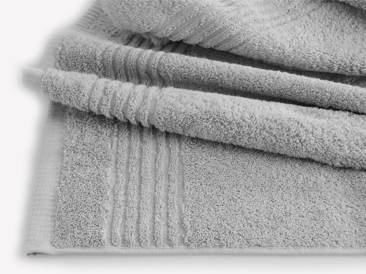 PHLOX Supreme 50 x 100 cm set van 6 handdoek - licht grijs