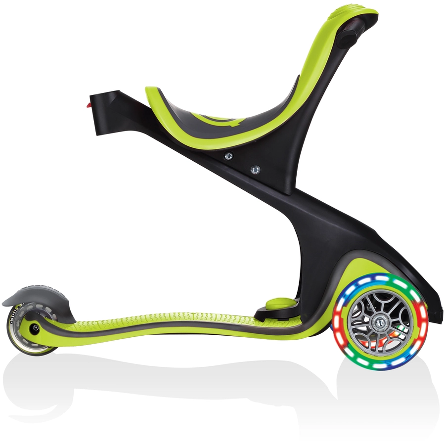 GLOBBER GO-UP COMFORT LIGHTS mit Leuchtrollen, lime grün