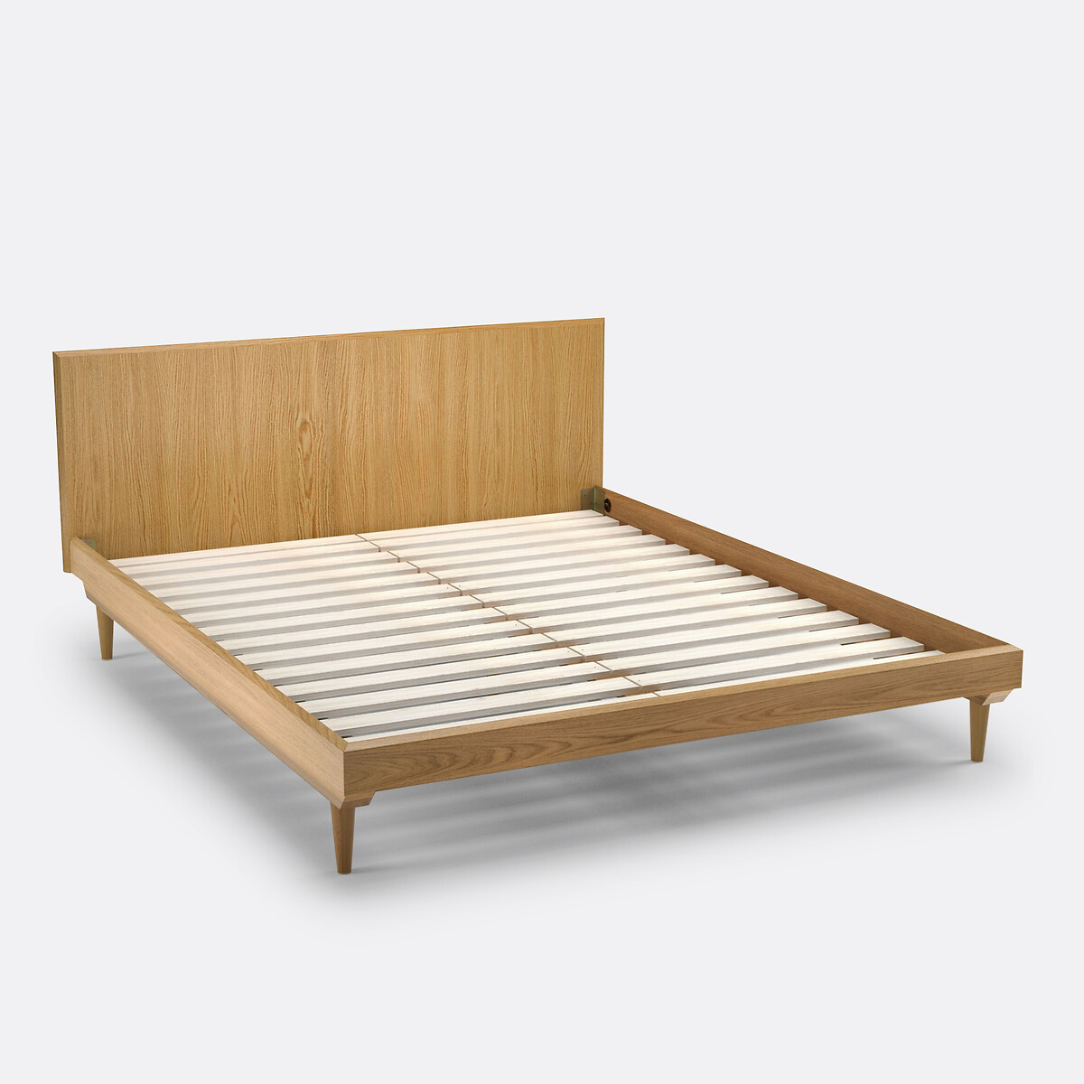 LA REDOUTE INTERIEURS<br>Cama vintage com estrado de ripas Quilda