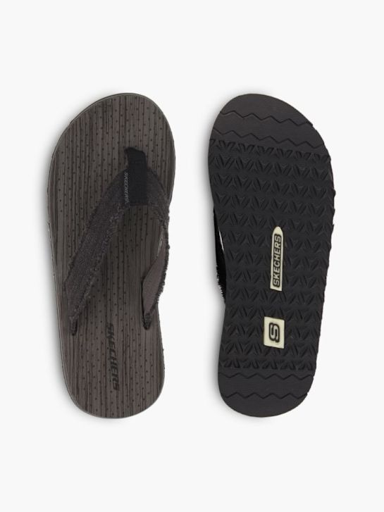 Skechers Pantoletten-Zehentrenner Schwarz