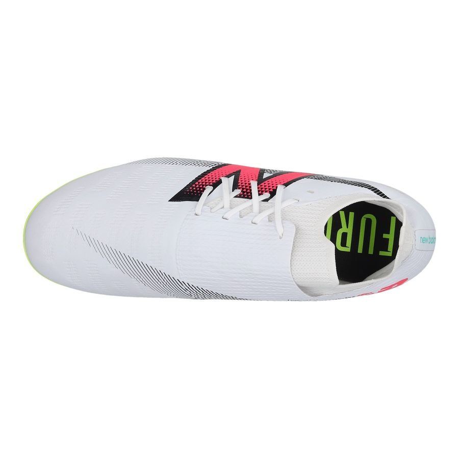 New Balance Furon V7 Destroy SG - Blanc/Violet/Jaune Fluo
