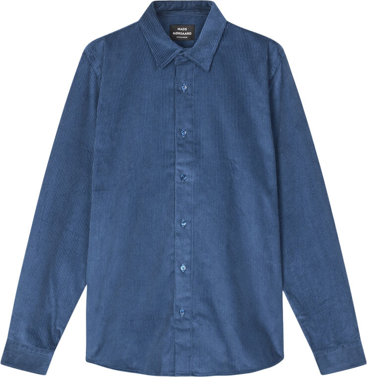 Mads Nørgaard - Copenhagen Classic Cord Malte Shirt Blå