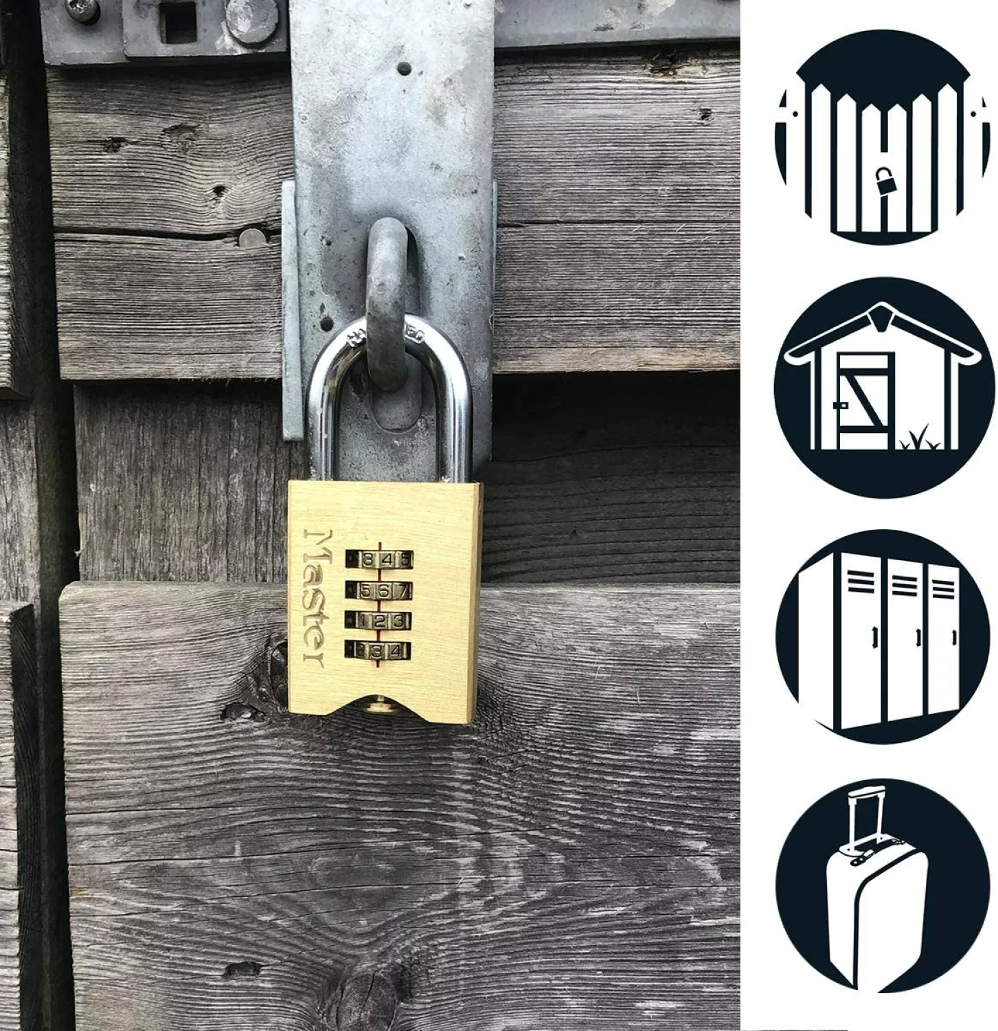 Master Lock 651EURD Hangslot - 51 mm breed - massief koper - cijfercode