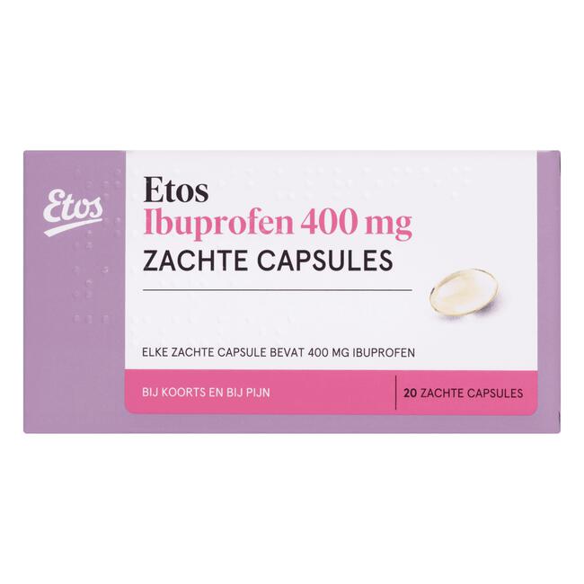 Etos Ibuprofen 400 mg Liquid Caps 20