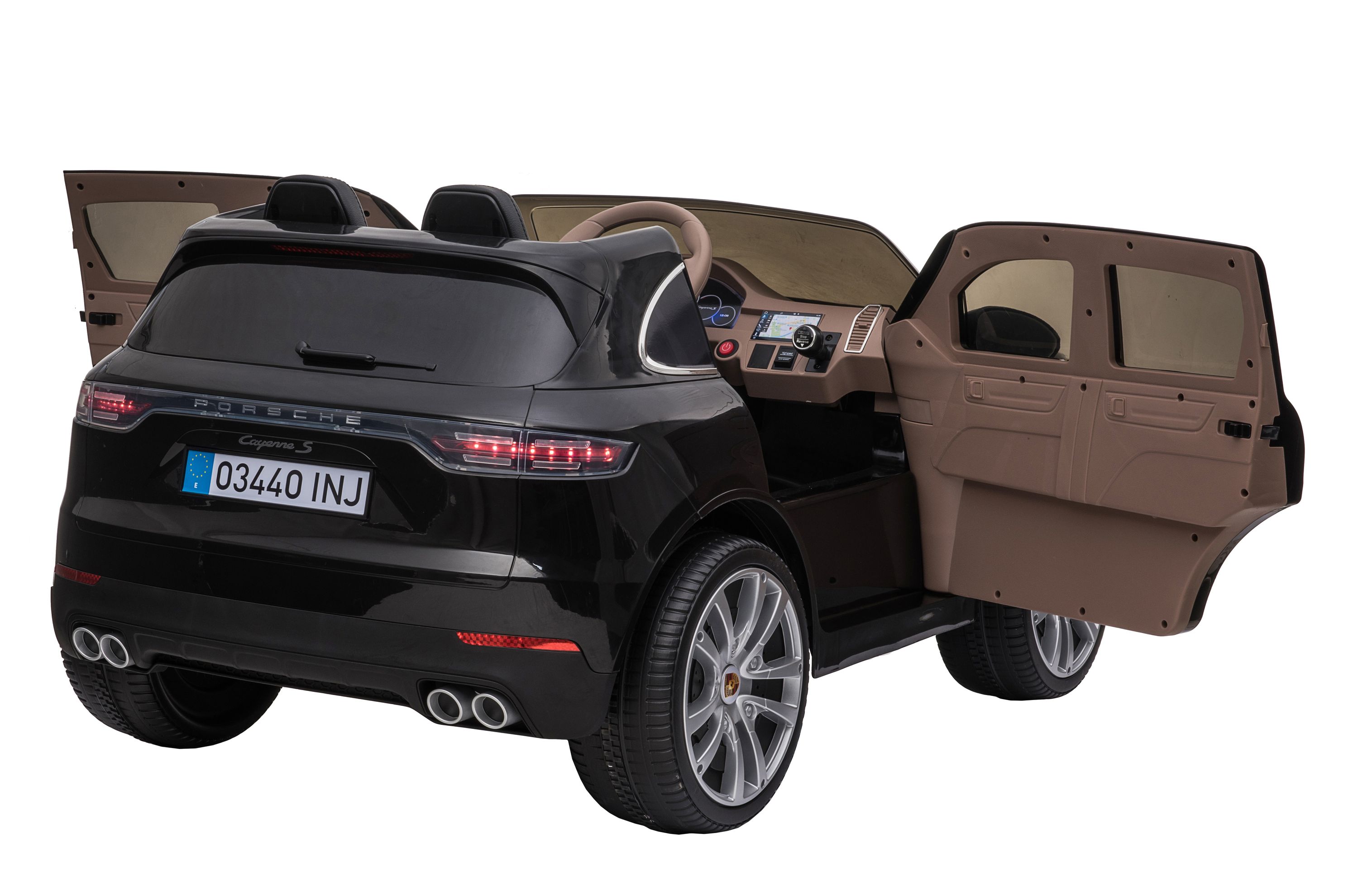 Elektroauto Kinder Porsche Cayenne schwarz