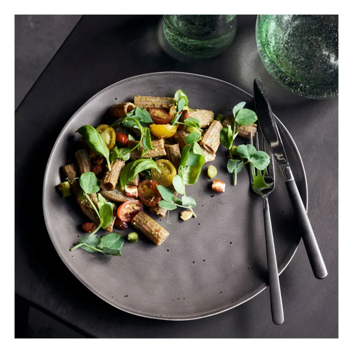 House Doctor Assiette Rustic en grès  | Gris foncé