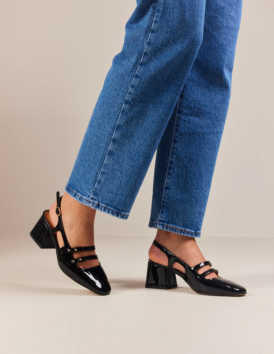 Escarpins Soline - Cuir verni noir