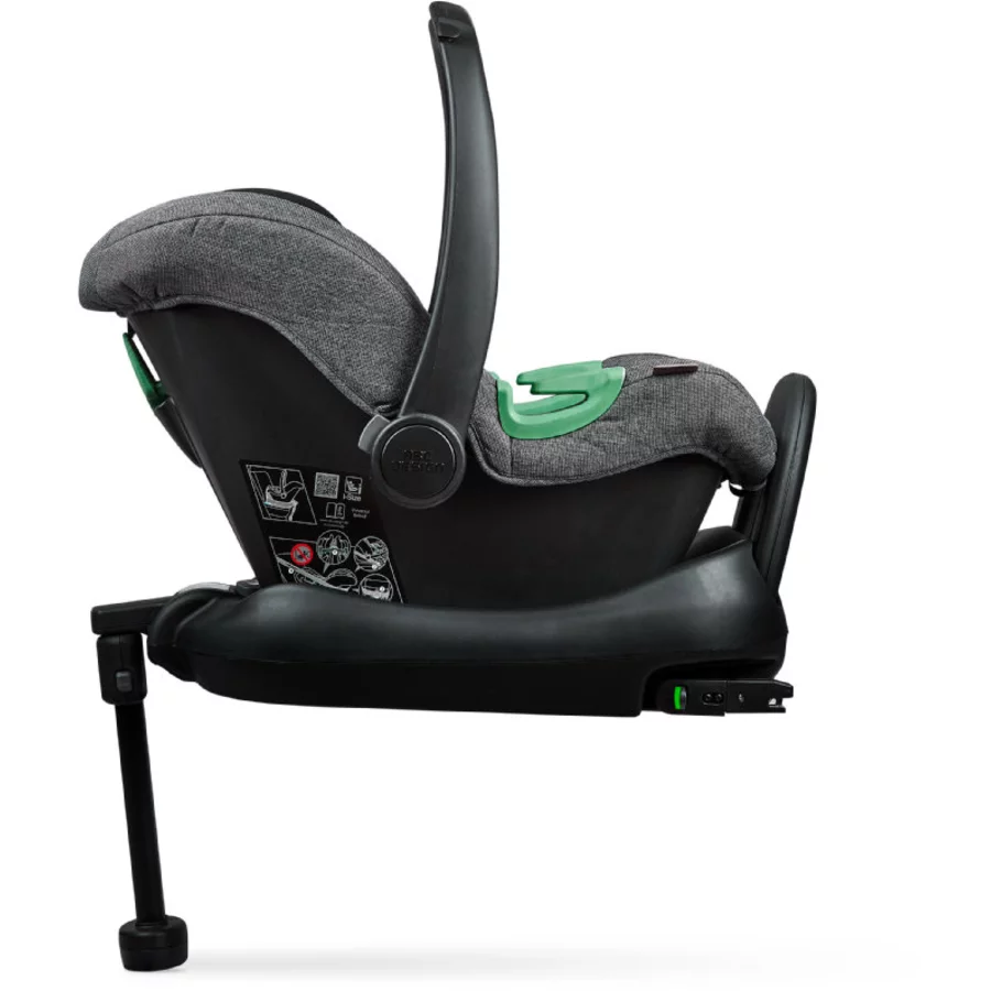 ABC Design Babyschale Tulip Asphalt inkl Isofix Base & Zubehör
