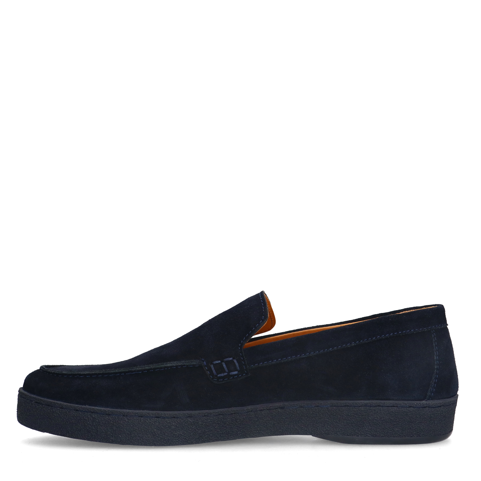 Donker blauwe suède loafers
