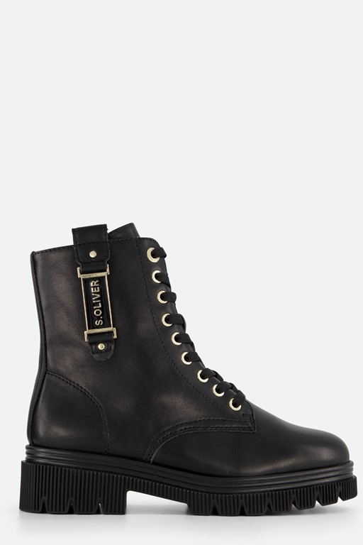 S.Oliver Vegan Veterboots zwart