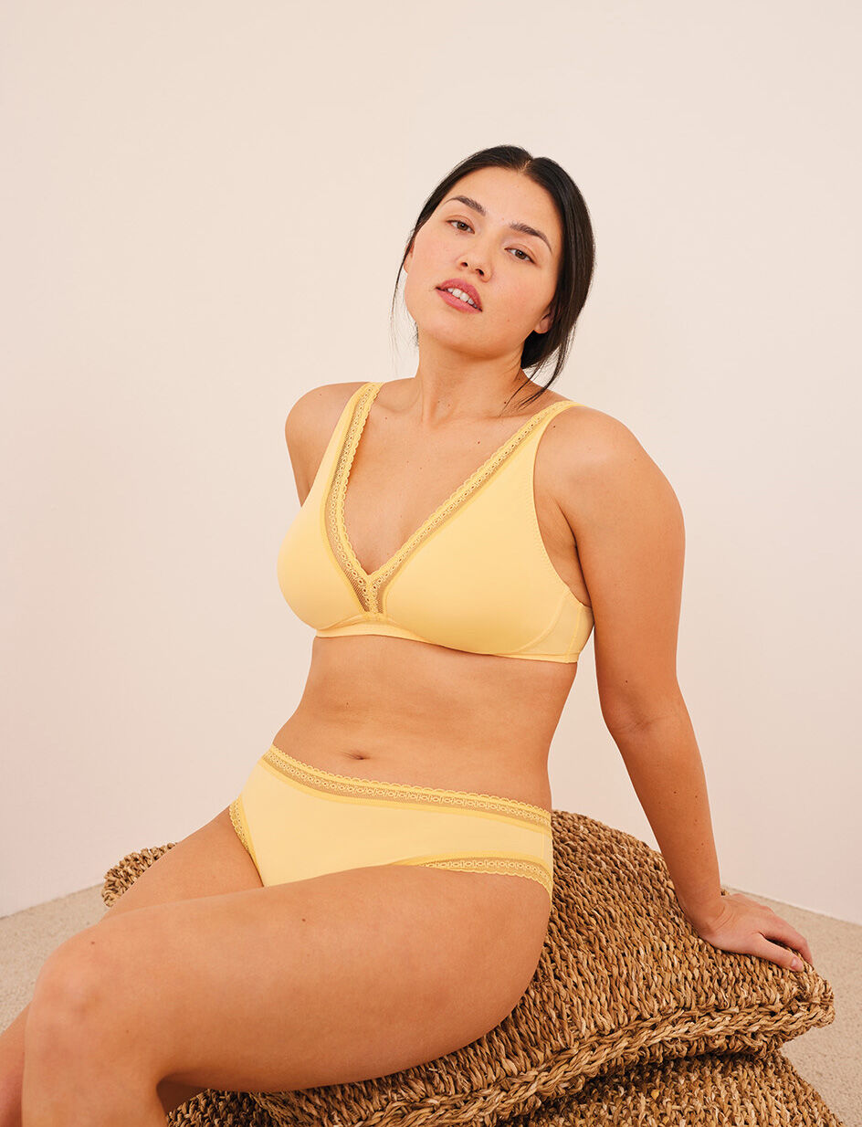 Soutien-gorge sans armatures - jaune mimosa
