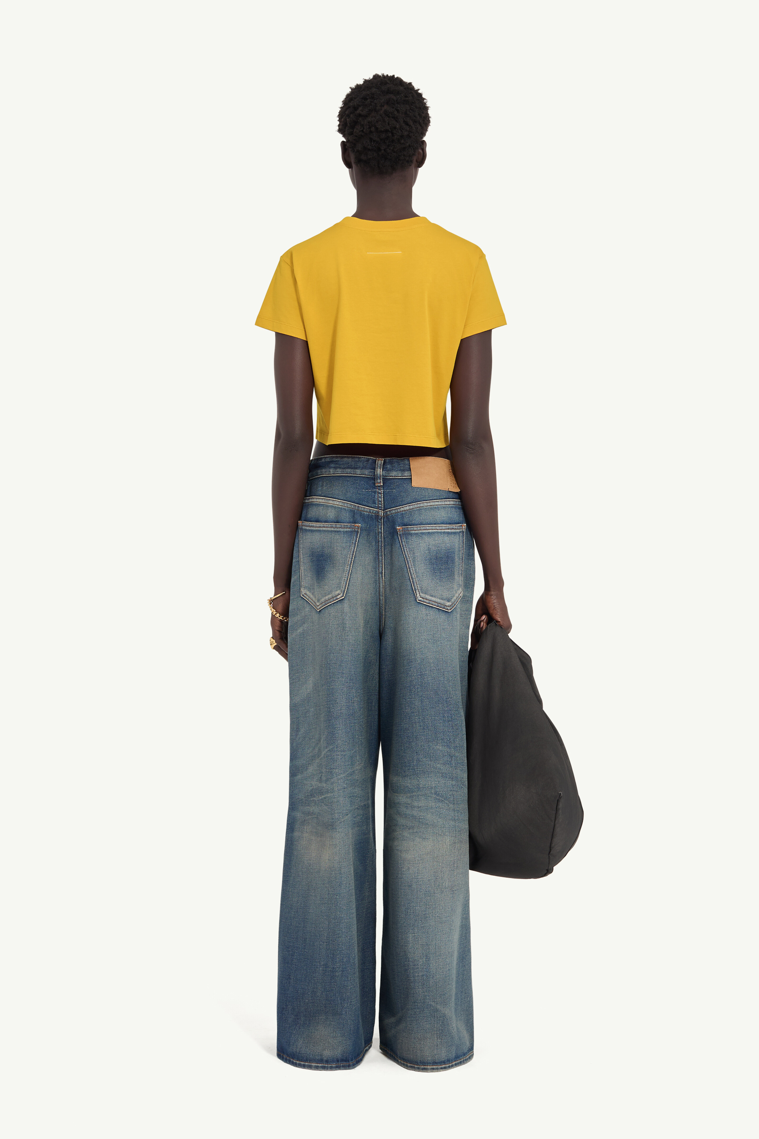 T-shirt court en coton pour femme | MM6