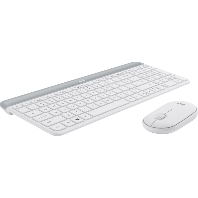 Ensemble clavier et souris sans fil ultra-fin MK470 blanc Logitech