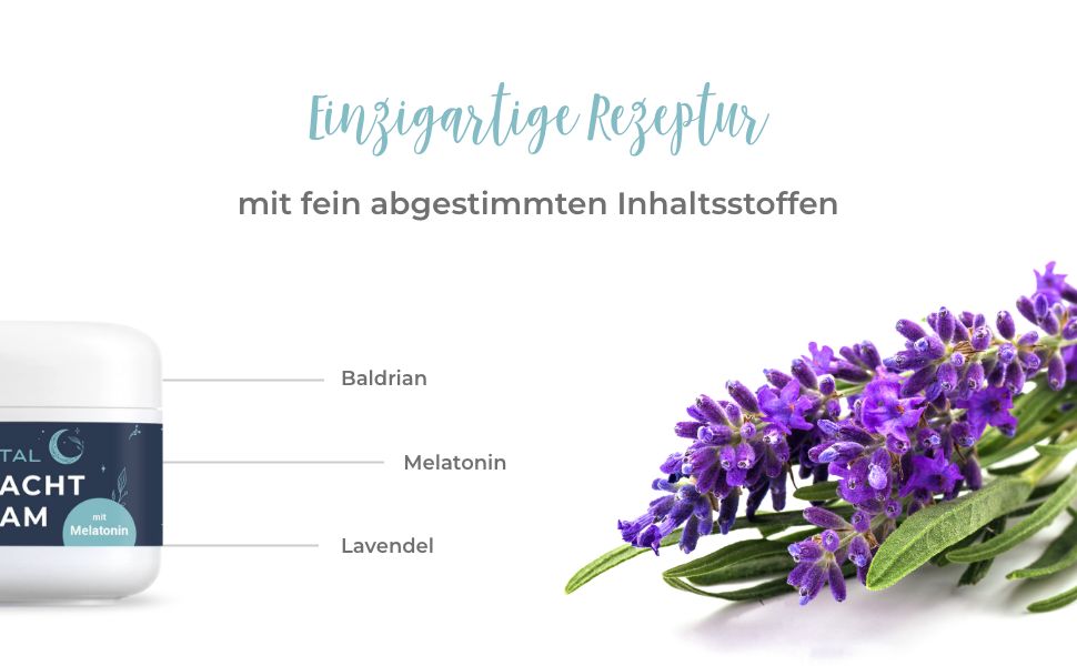 ALMIVITAL Gute Nacht Balsam mit Melatonin, Lavendel & Melisse – Unterstützung beim Einschlafritual