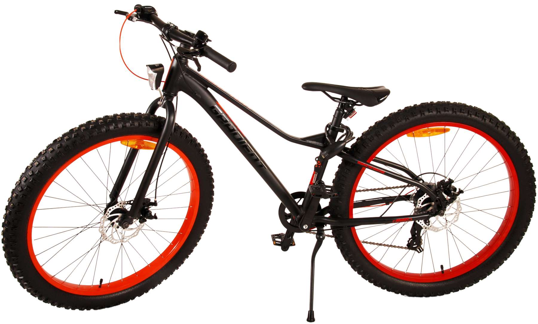 TPFSports Gradient Kinderfahrrad - Jungen - 26 Zoll - 7-Gang - Scheibenbremse - Schwarz