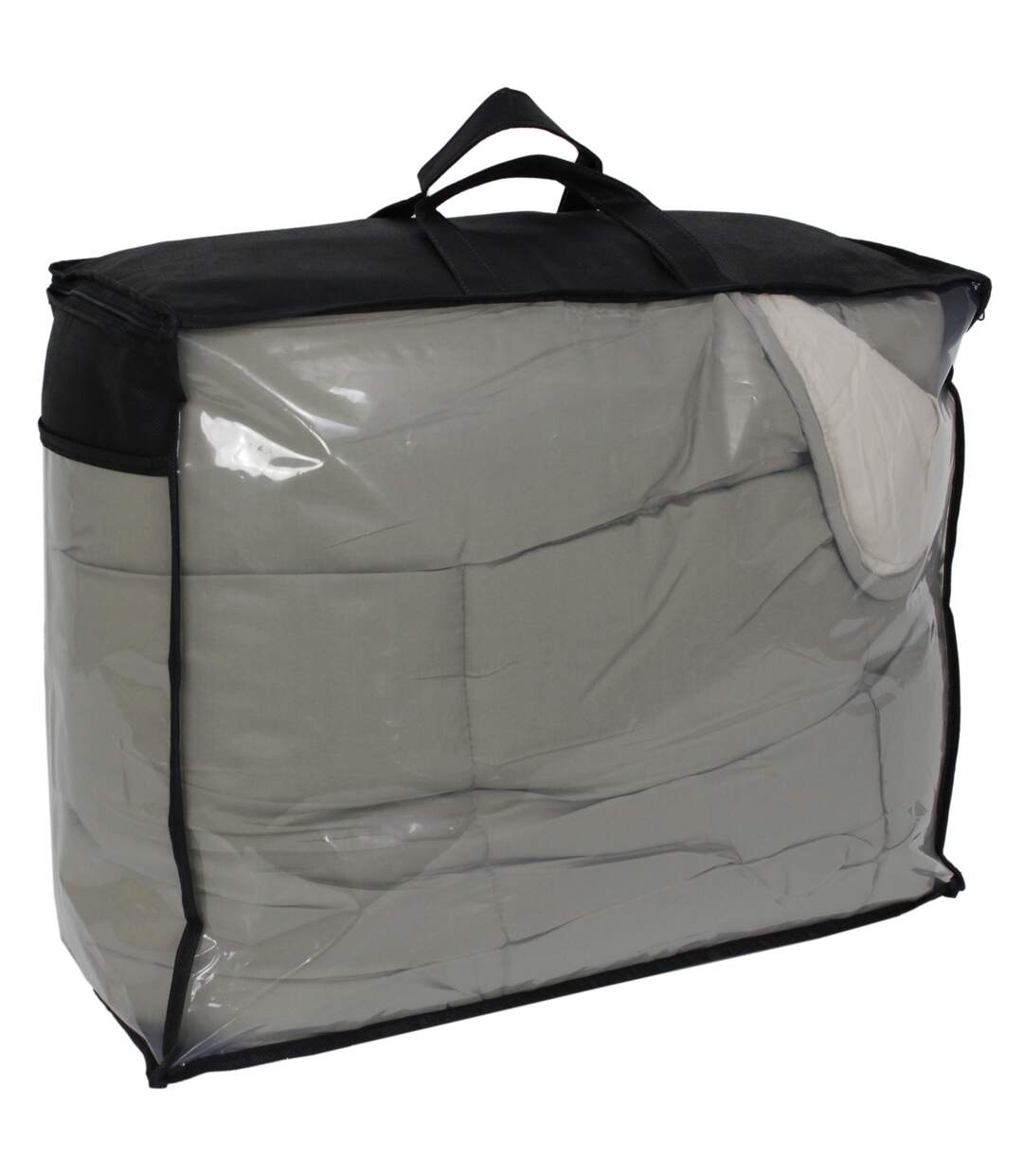 Couette hiver 200x200 cm COCOON BICOLORE Taupe/Lin garnissage fibre polyester 400g/m2