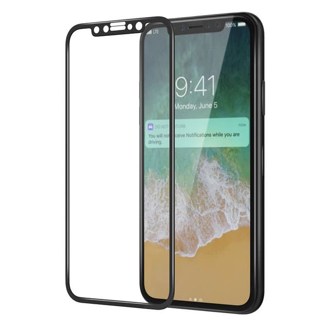 SKALO iPhone X/XS FULL-FIT Hærdet Glas Skærmbeskyttelse