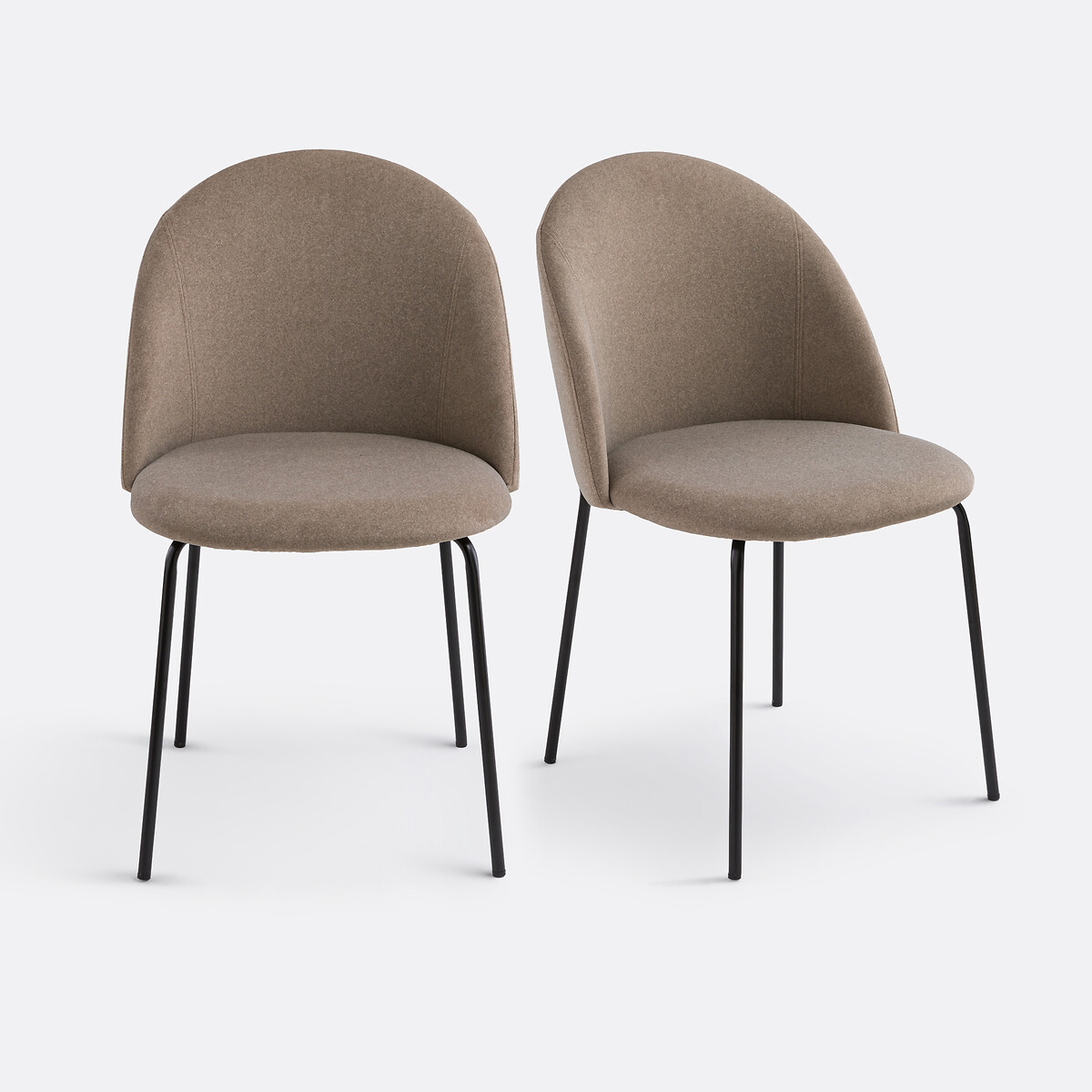 LA REDOUTE INTERIEURS<br>Conjunto de 2 cadeiras de veludo, Nordie