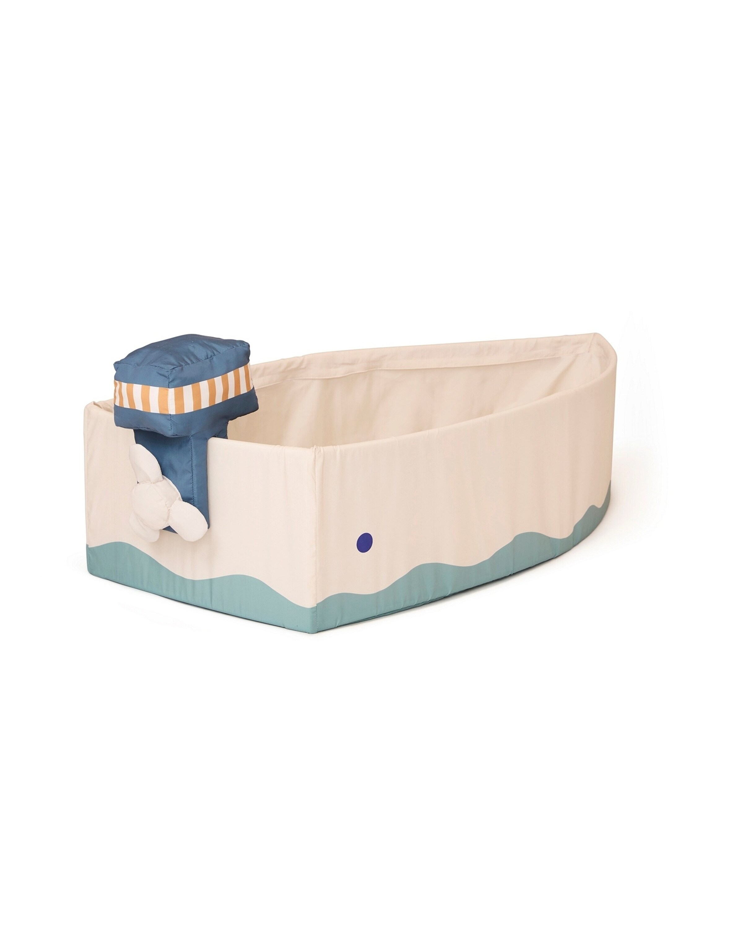 Kids Concept Fischerboot aus Stoff mit Angelset