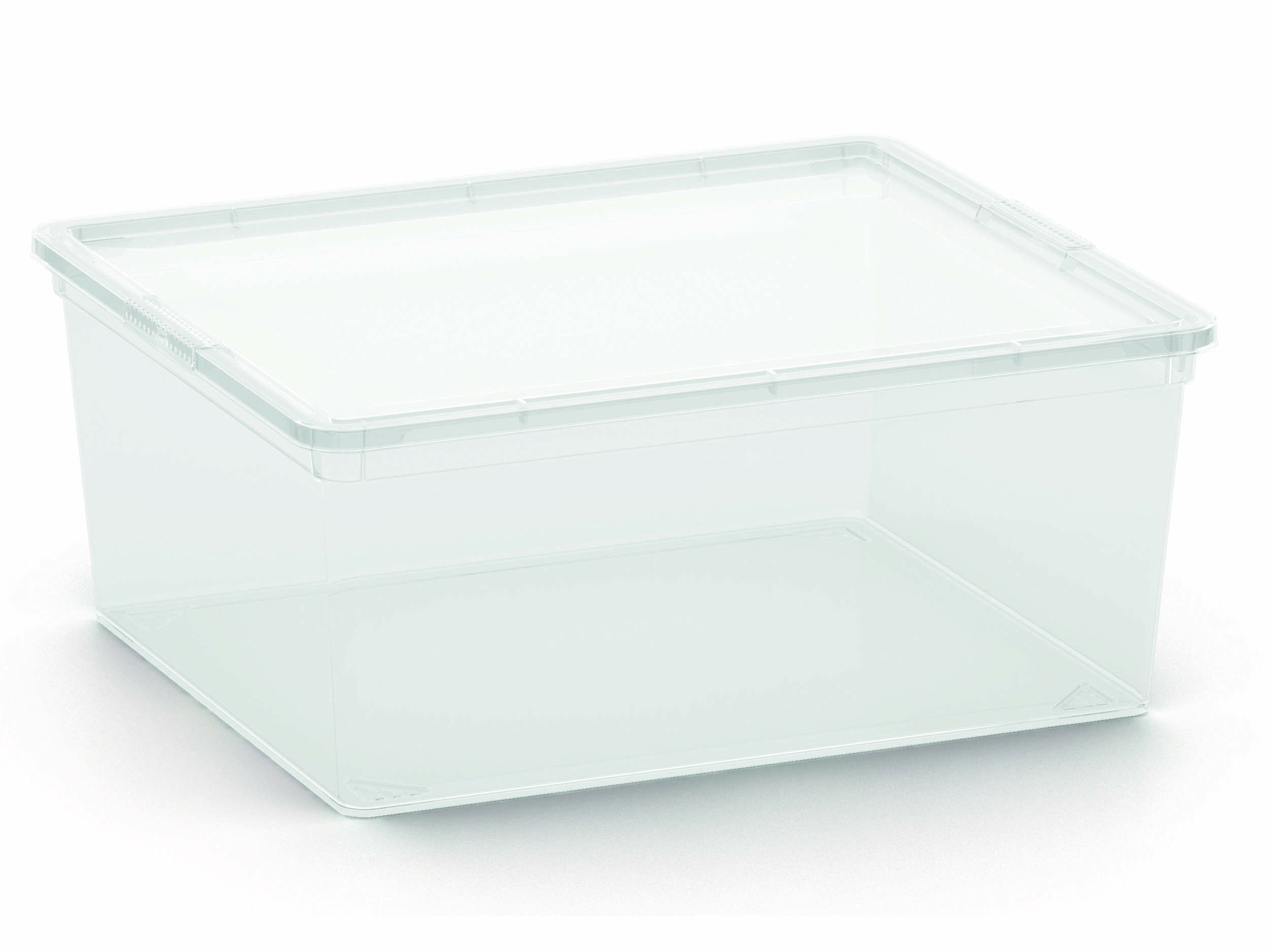 CAIXA PARA ARRUMAÇÃO TRANSPARENTE AUCHAN ESSENCIAL 20L 40X34X17CM
