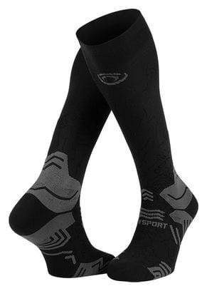 Chaussettes de Trekking BV SPORT Trek GR Compression Noir/Gris