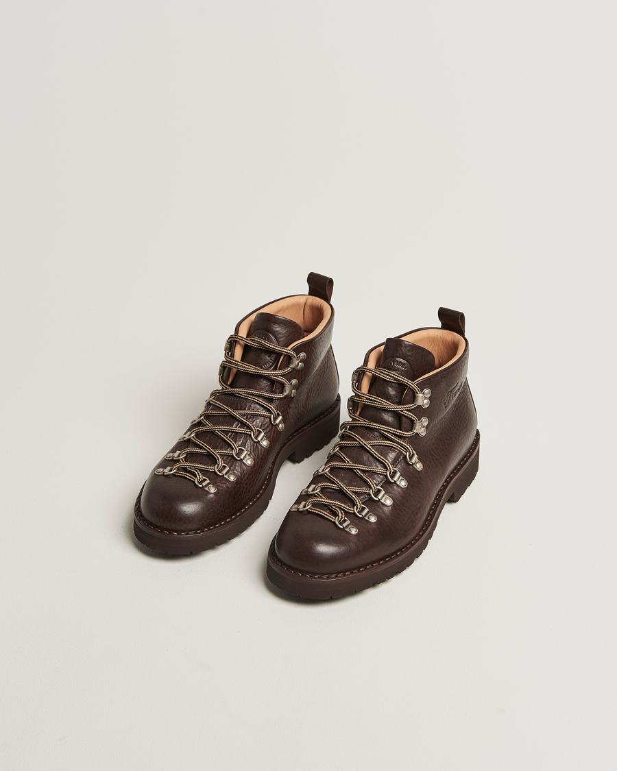 Fracap M120 Grained Leather Boot Dark Brown
