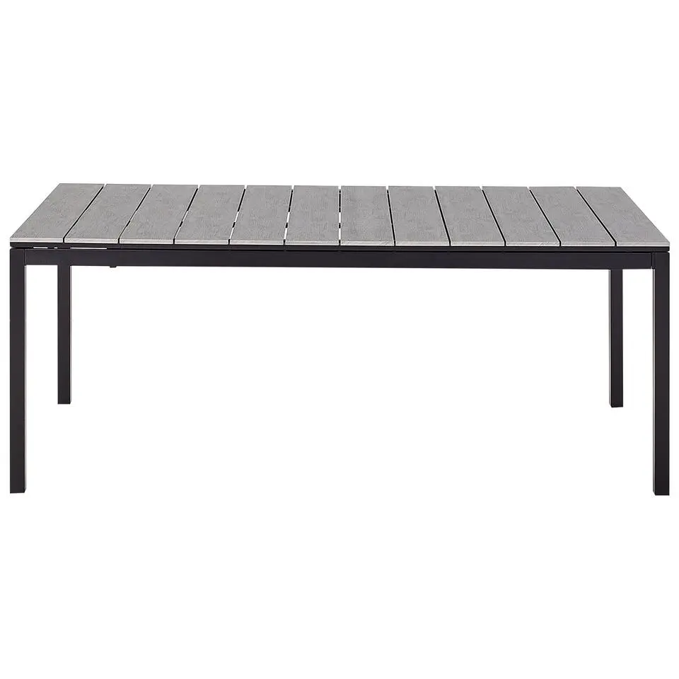 TOFANE - Eettafel uitschuifbaar - Grijs - 198/248 x 90 - Aluminium