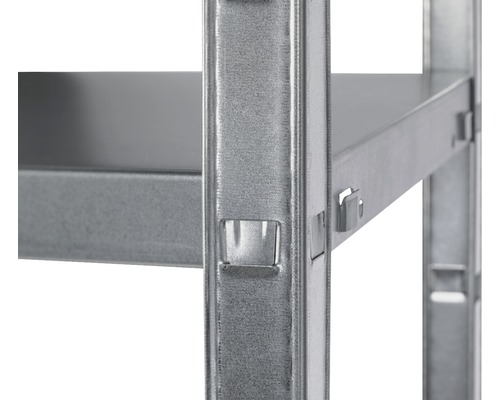Schulte granieten insteek-basisstelling, 200x100x50 cm, 4 legplanken, draagvermogen 280 kg