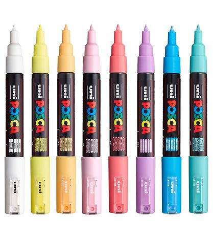 Posca Filzstifte - PC-1 m - 8 st. - Gedeckte Farben