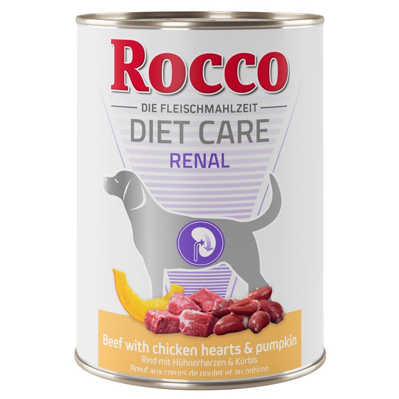 Rocco Diet Care Renal bœuf, cœurs de poulet, potiron 400 g