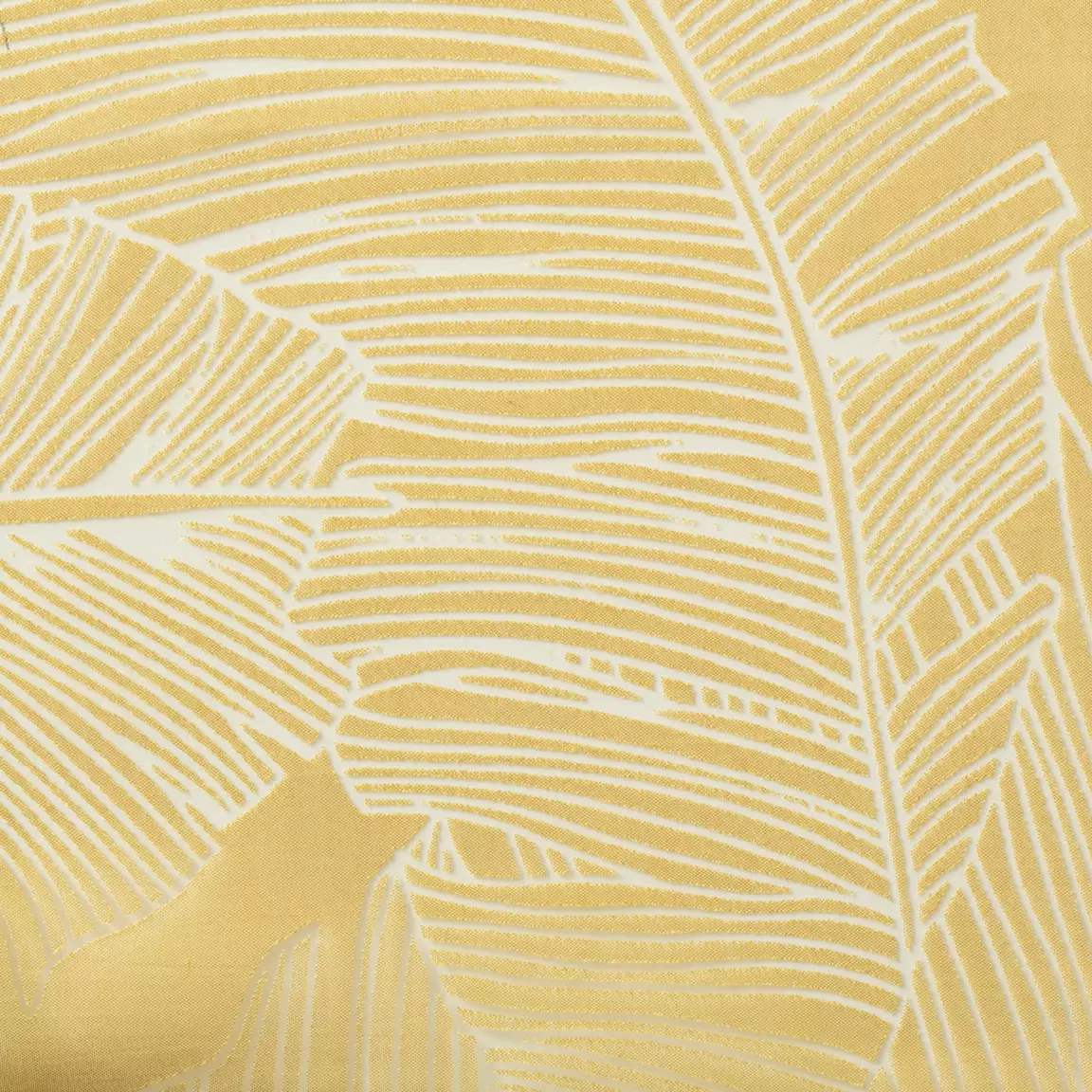 Voilage œillets (140 x 240 cm) Feuille Jaune ocre
