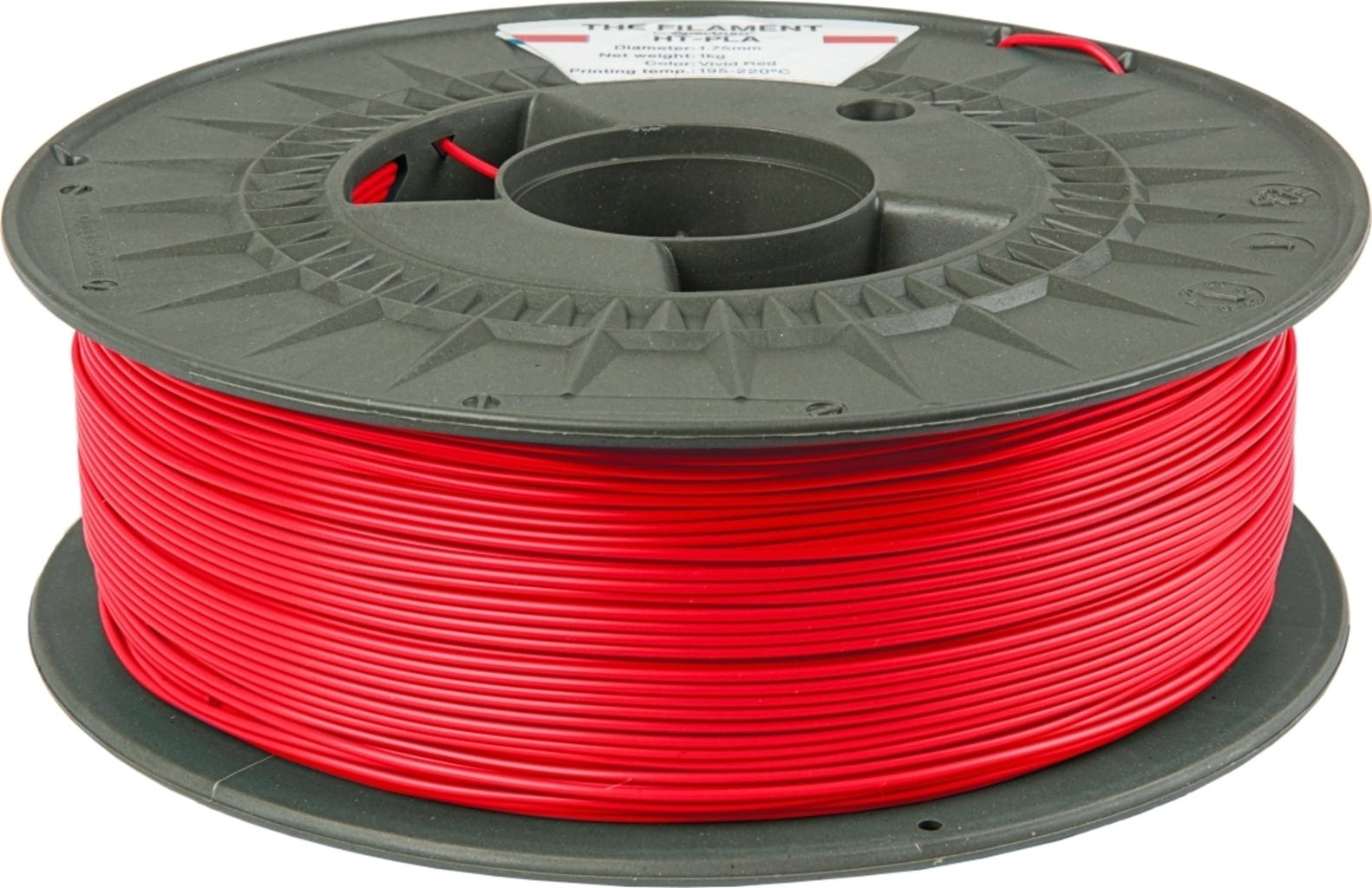 The Filament  HT-PLA Vivid Red, 1,75 mm / 1000 g    Hitzebeständiges PLA Filament in Vivid Red