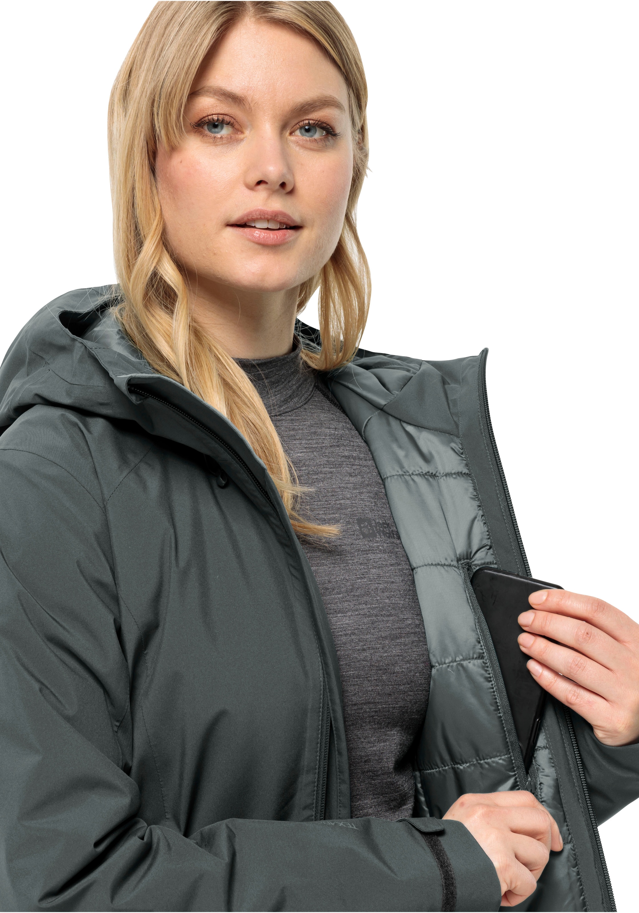 Jack Wolfskin Funktionsmantel »HEIDELSTEIN INS JKT W«, Wärmend, winddicht, Übergangsjacke