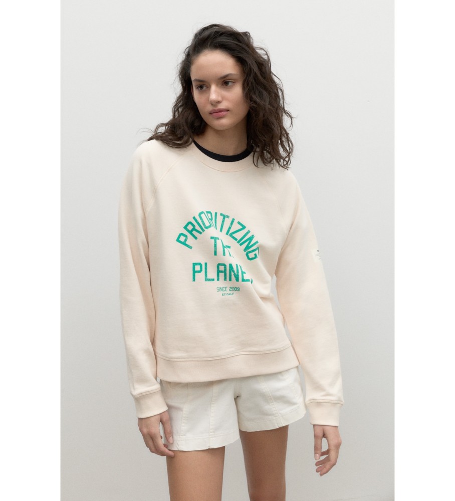 Moletom ECOALF Hamburgoalf, branco-creme