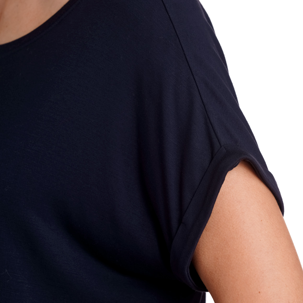 Gina Benotti Damen T-Shirt unifarben dunkelblau
