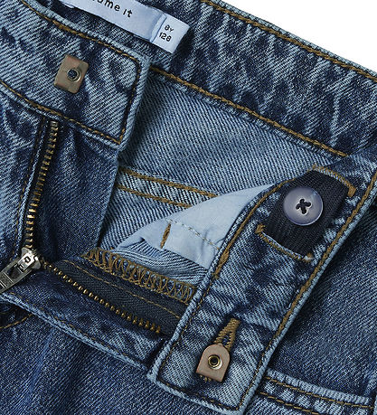 Name It Jeans - Breit - NkfBella - Medium+ Blue Denim/Heart