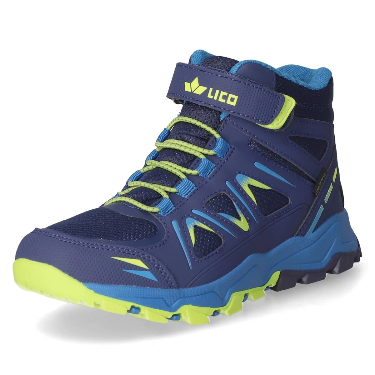 LicoOutdoorboots ALLEN HIGH VS - marine/blau/lemon