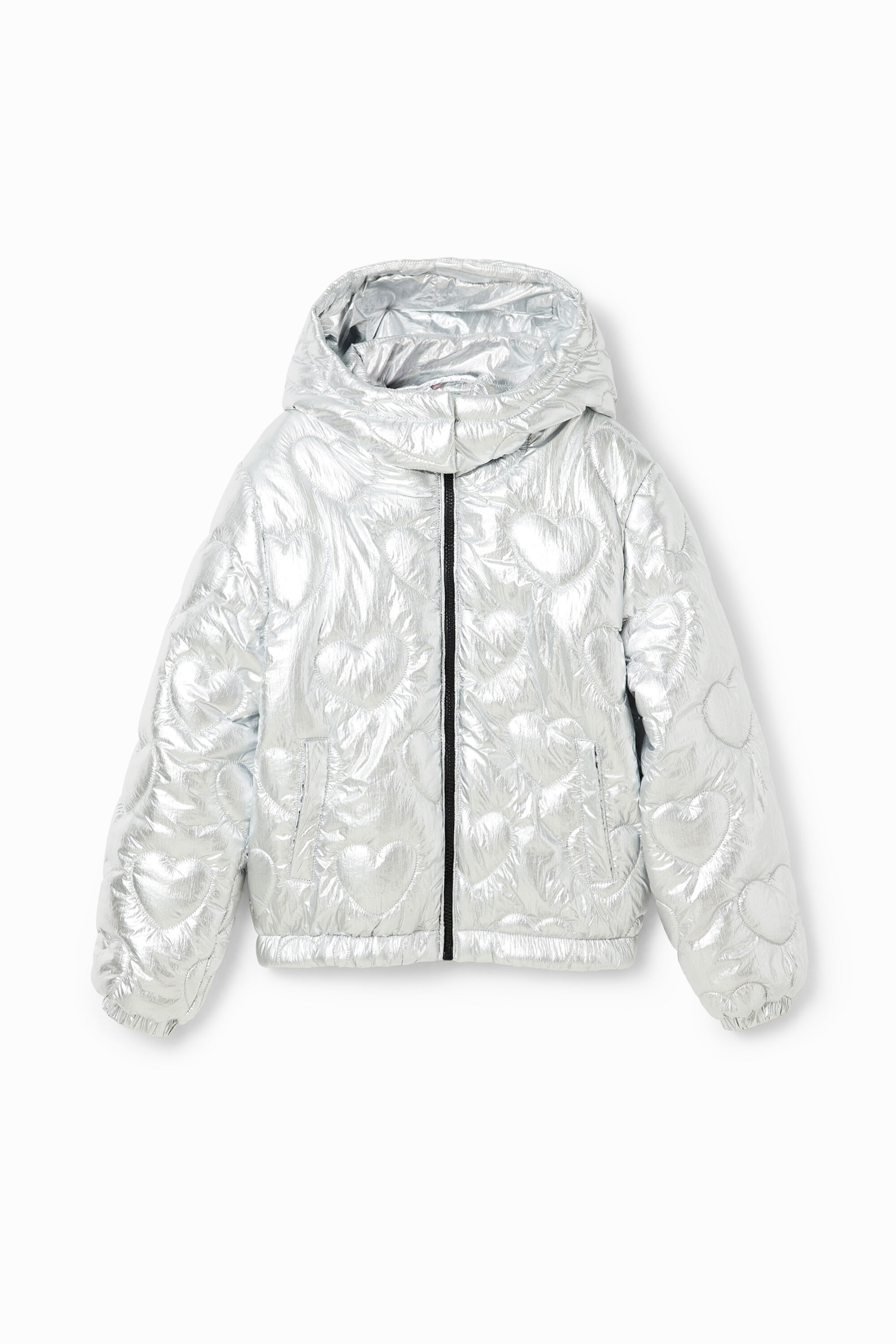 Blouson matelassé cœurs