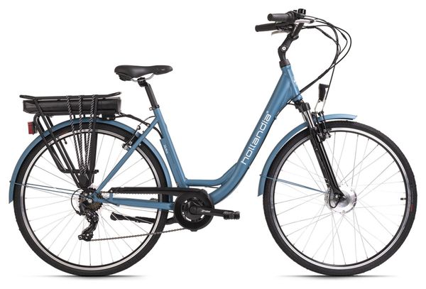 Vélo électrique 28'' Femme Lido 9 vitesses bleu Hollandia TC 49 cm
