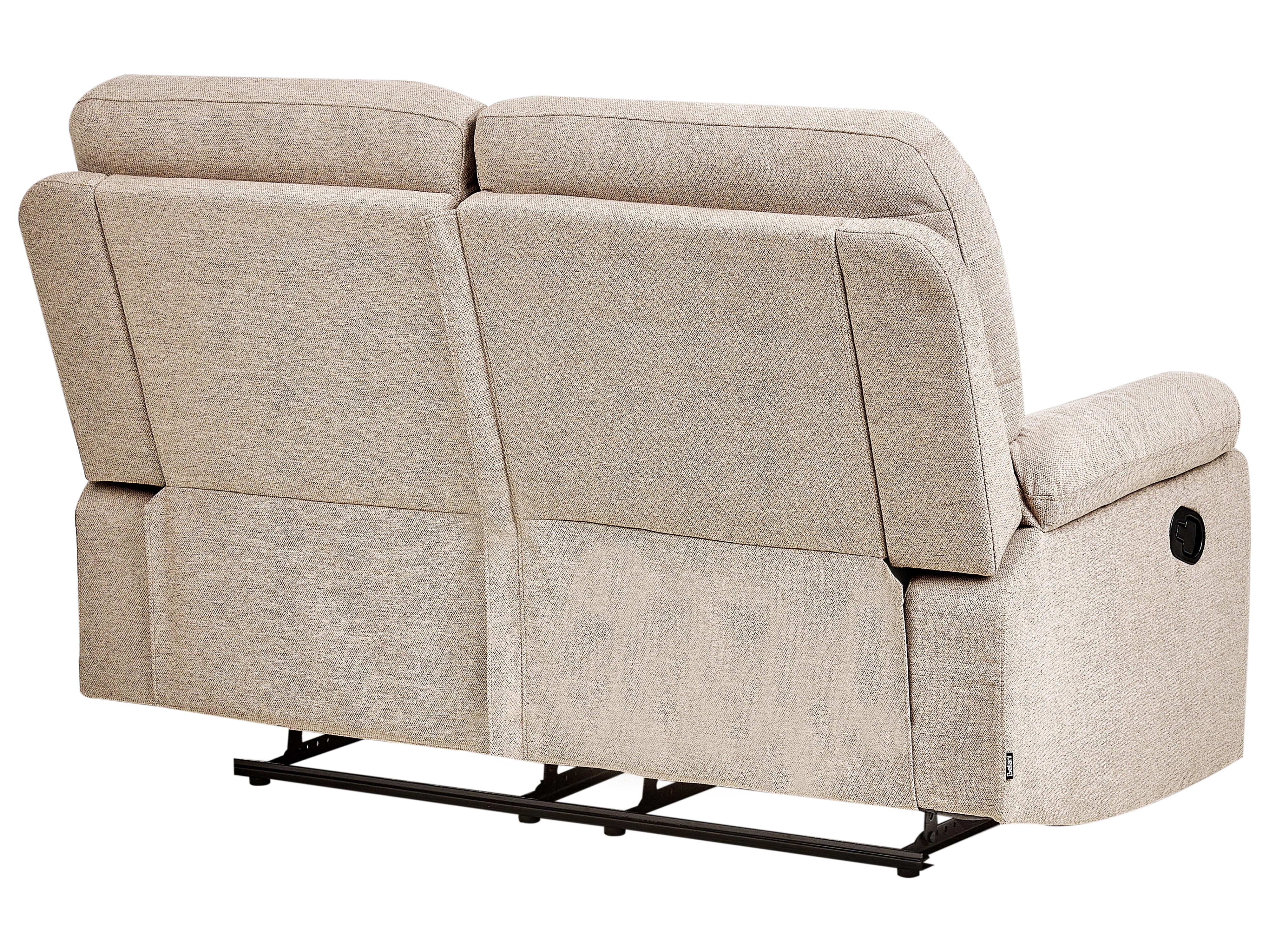 Handmatig verstelbare bank 2-zits BERGEN Stof Beige