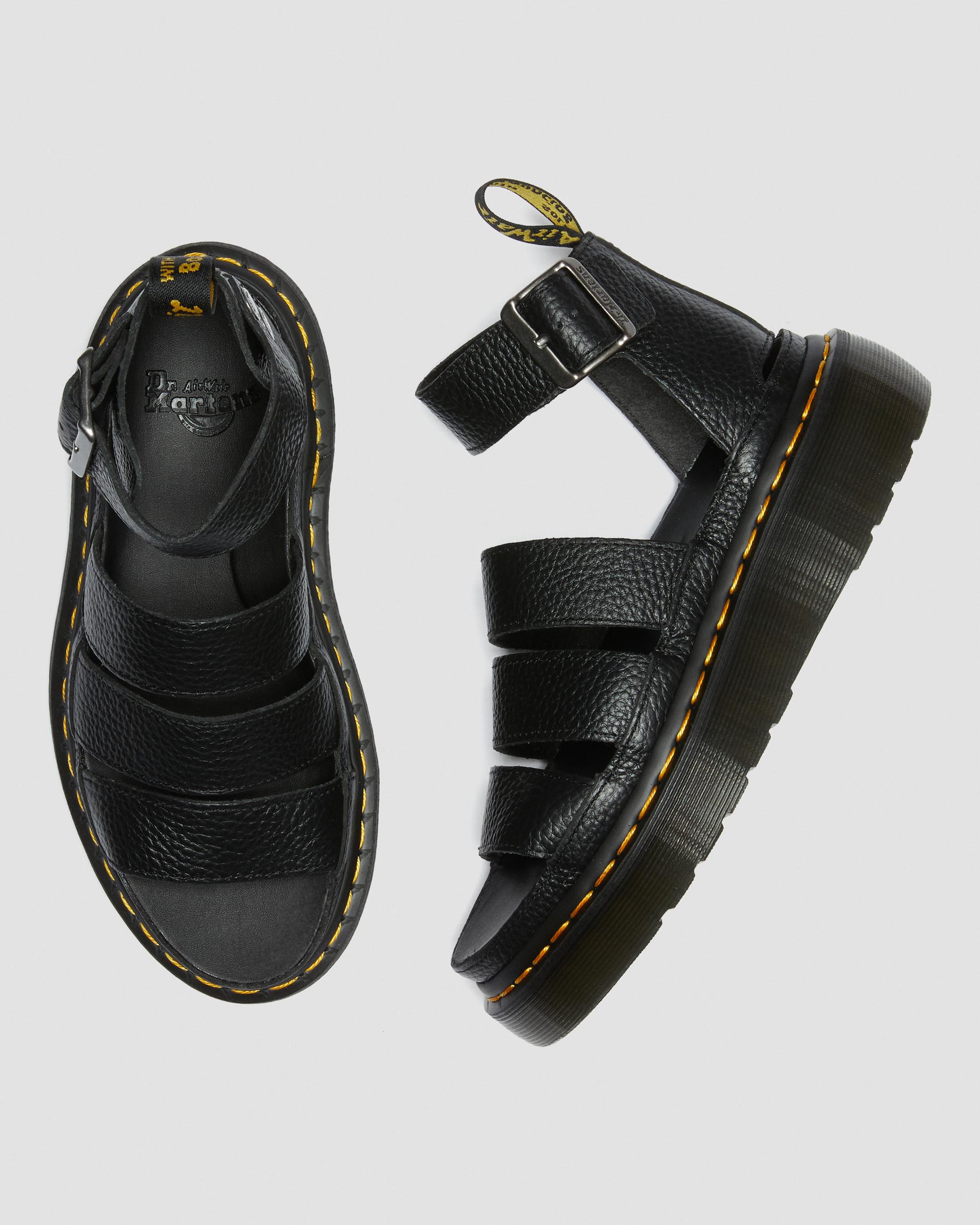 Clarissa II Quad Milled Nappa Leder Plateau Sandalen
