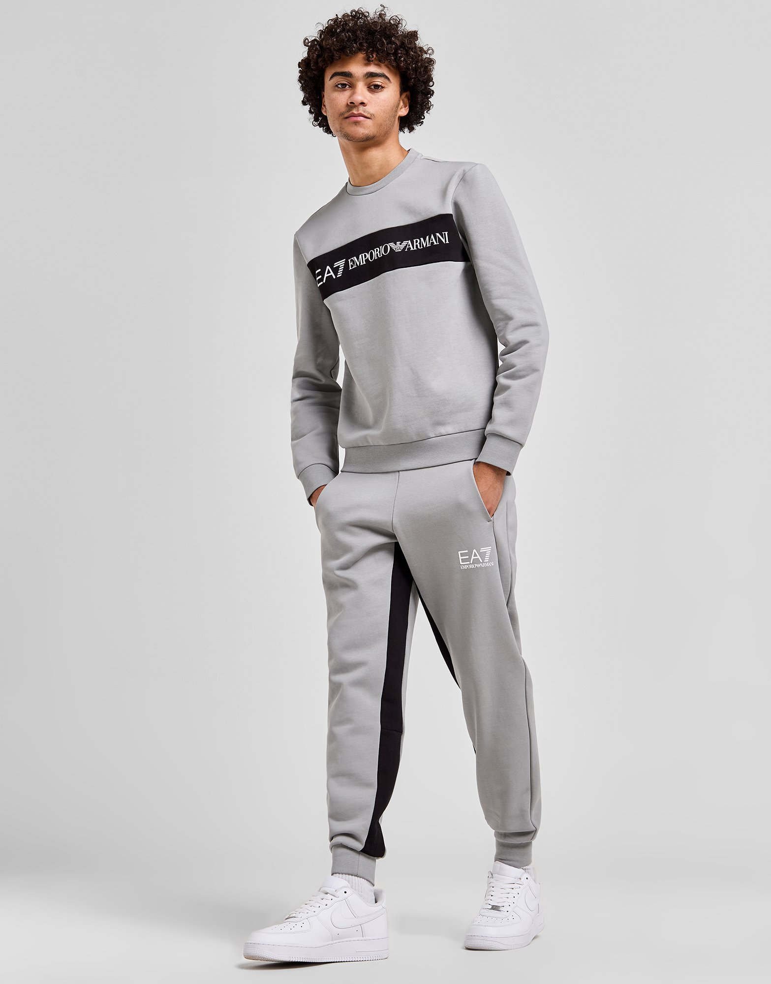 Emporio Armani EA7 Pantalon de jogging Colour Block Homme