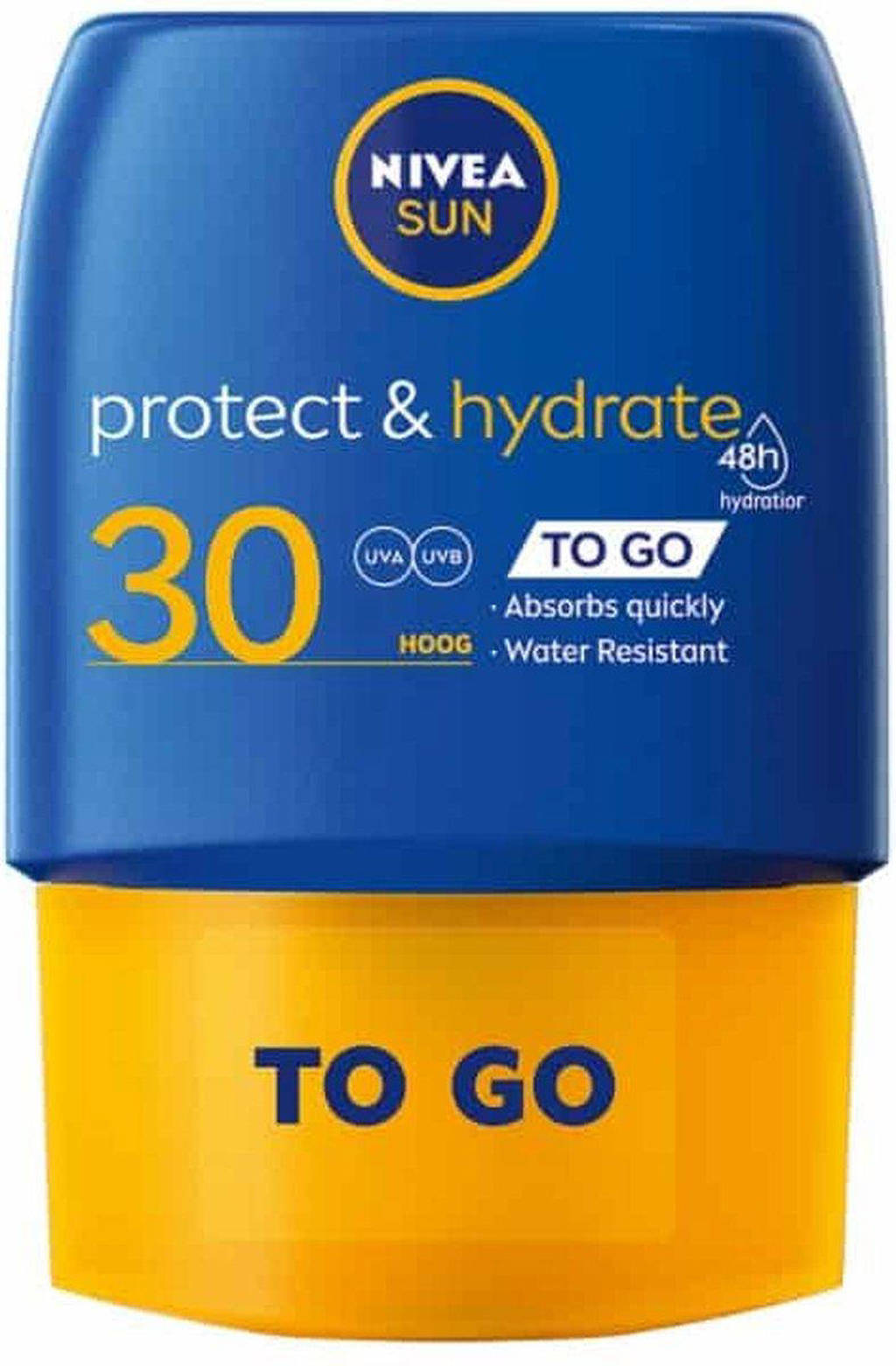 Handig formaatprotect & hydrate to go zonnemelk pocket size SPF 30 - 50 ml