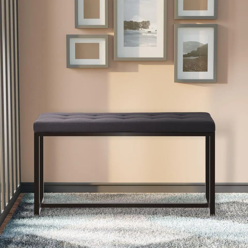CLP 2-zits Bankje Barci 100 cm - zwart