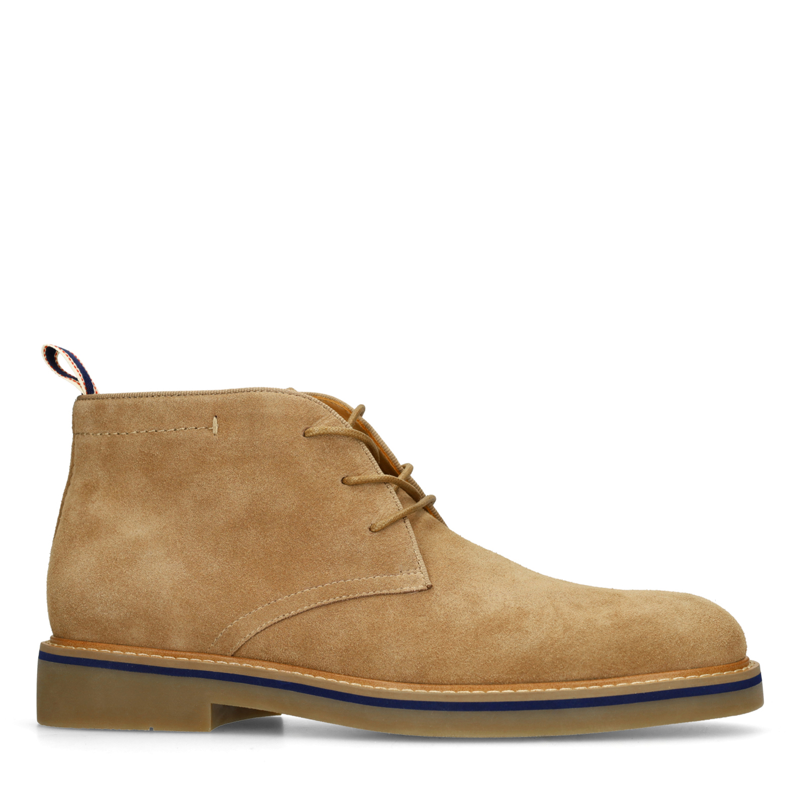 Taupe suède veterschoenen