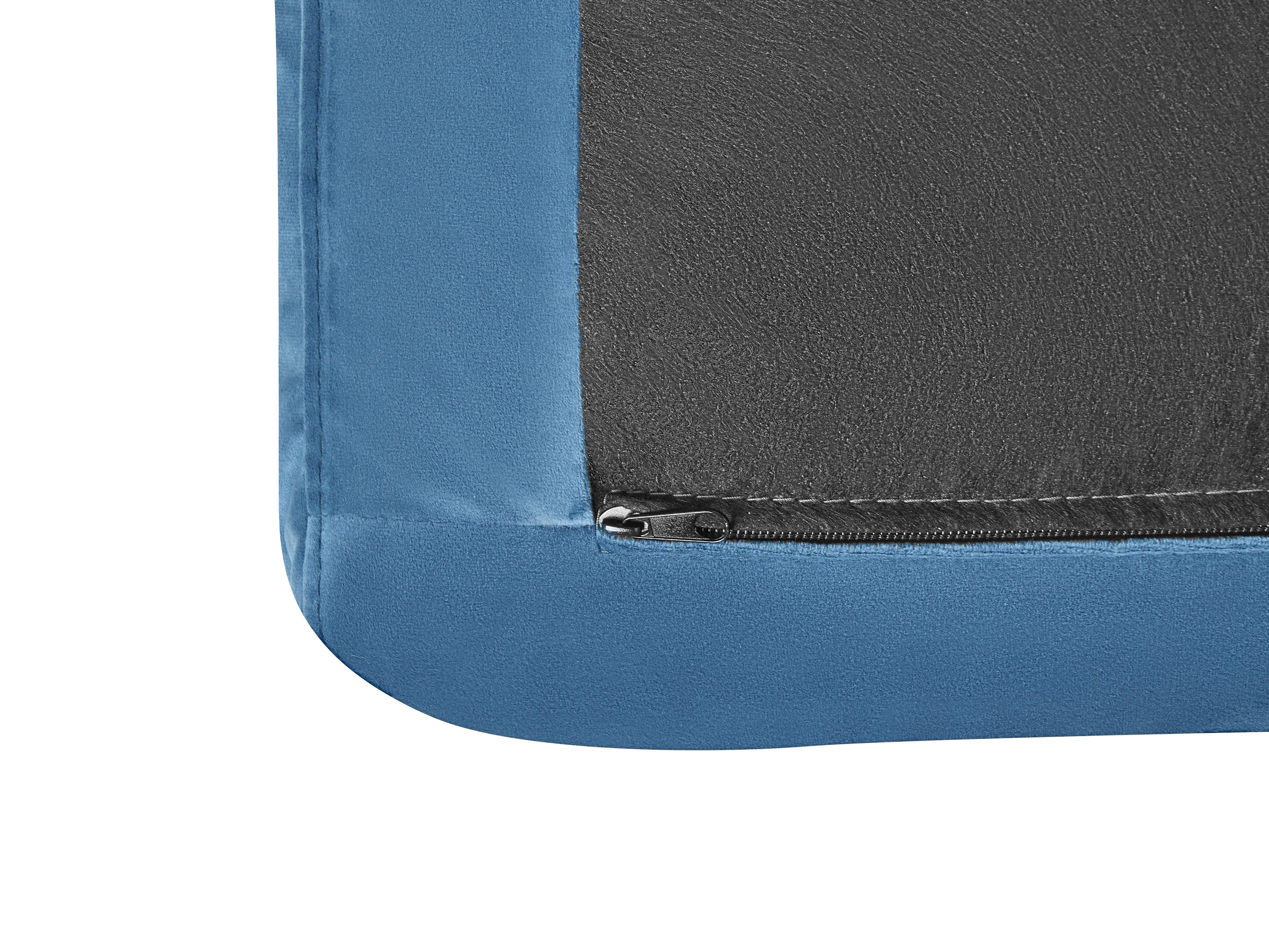Slaapbank 3-zits EGGE Fluweel Blauw