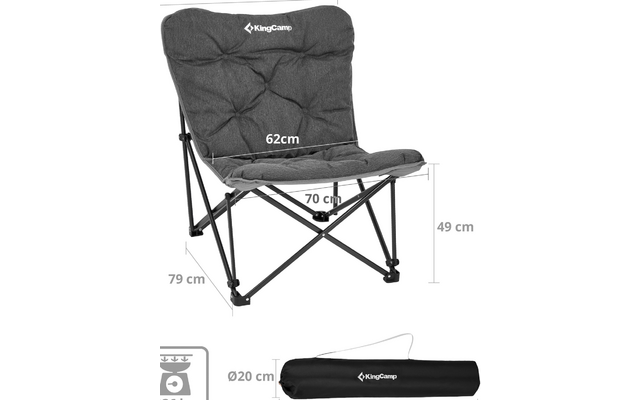 KingCamp Lindon Relax bequemer Lounge Chair