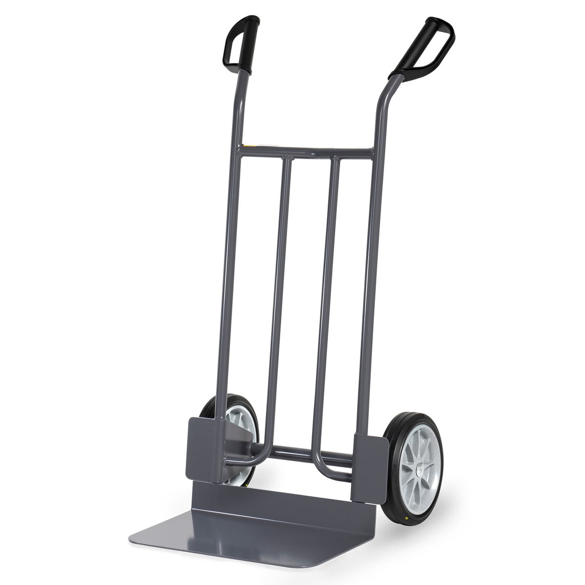 Fetra stalen buiskruiwagen, hoogte 1150 mm, schep 300x480mm, laadvermogen 250 kg met ESD massief rubberen banden